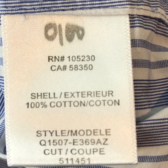 Equipment Femme 100% Cotton Blue & White Striped Button Down Shirt Size S - Picture 6 of 6